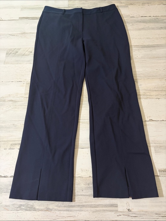 J Mclaughlin Pants - J McLaughlin Tailored Women's Navy Straight-Leg Trousers Size 10
